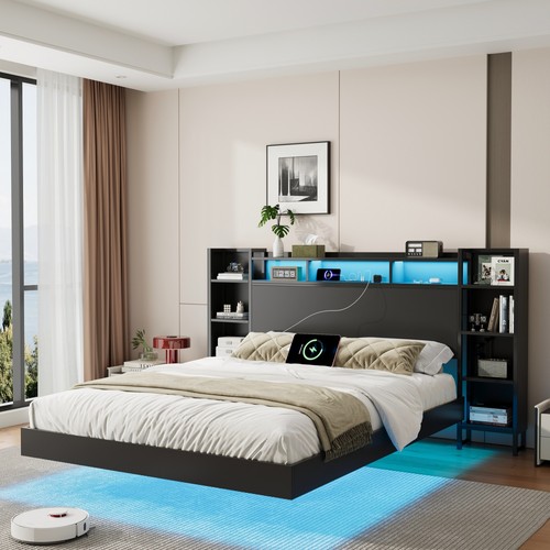 Twin full floating bed frame - floating,